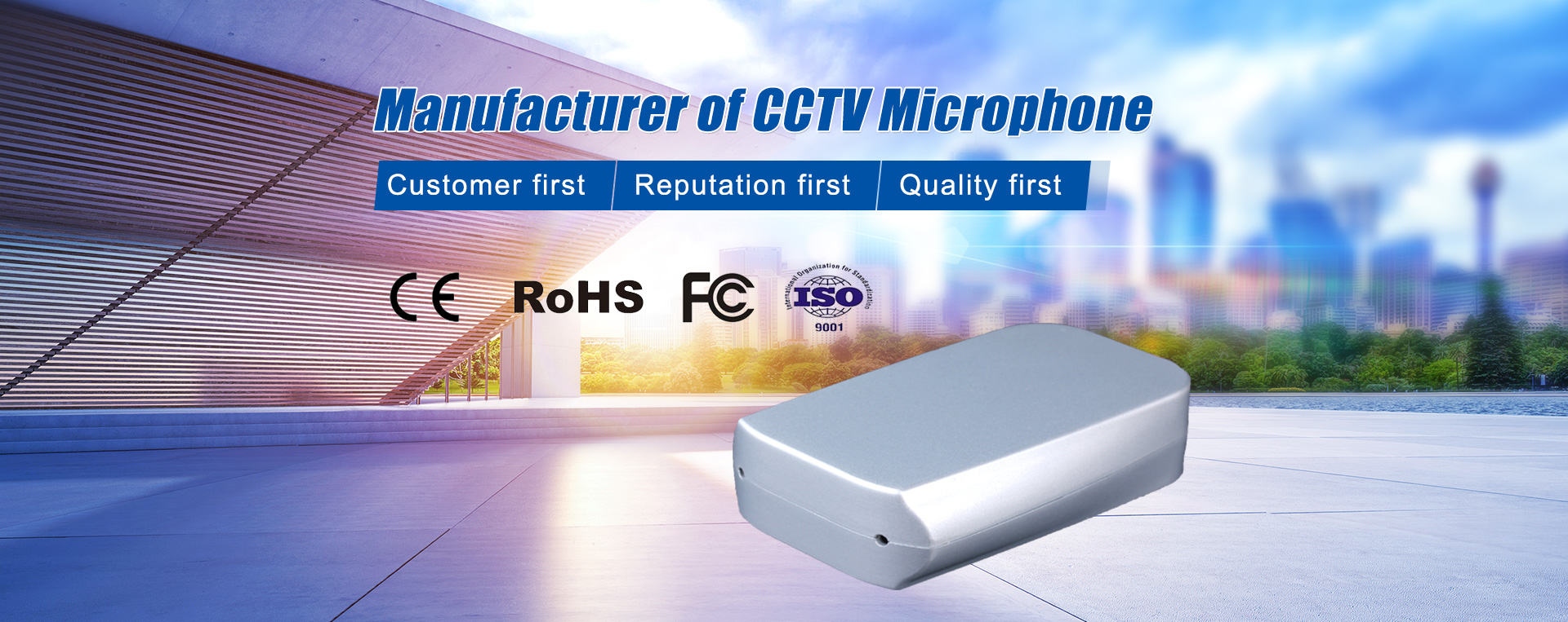 SUPR-1100 double cctv microphone outdoor microphone