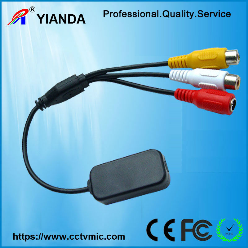 2 way audio high sensitive low noise cctv microphone