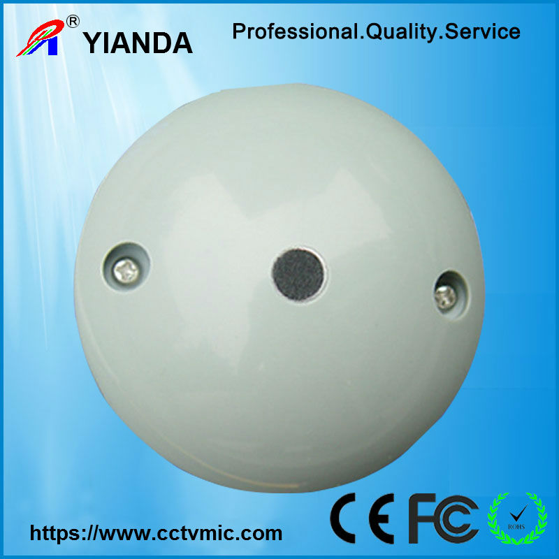 Mushroom shape sound monitor cctv microphone setup