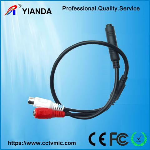 Cylindrical design cctv microphone security surveillance microphone