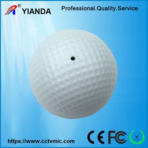 golf ball sound monitor CCTV dome microphone indoor