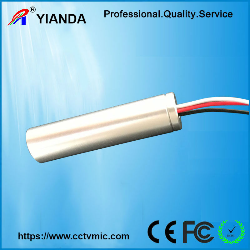 Cylindrical mini cctv Microphone for ip cameras